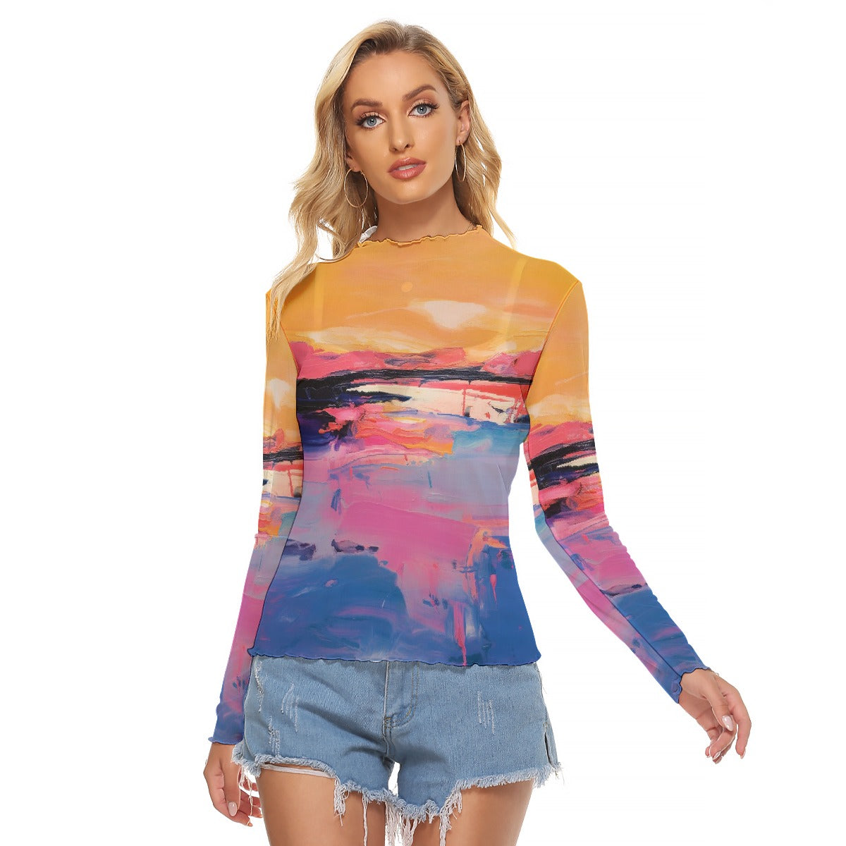 All-Over Print Women's Mesh T-shirt