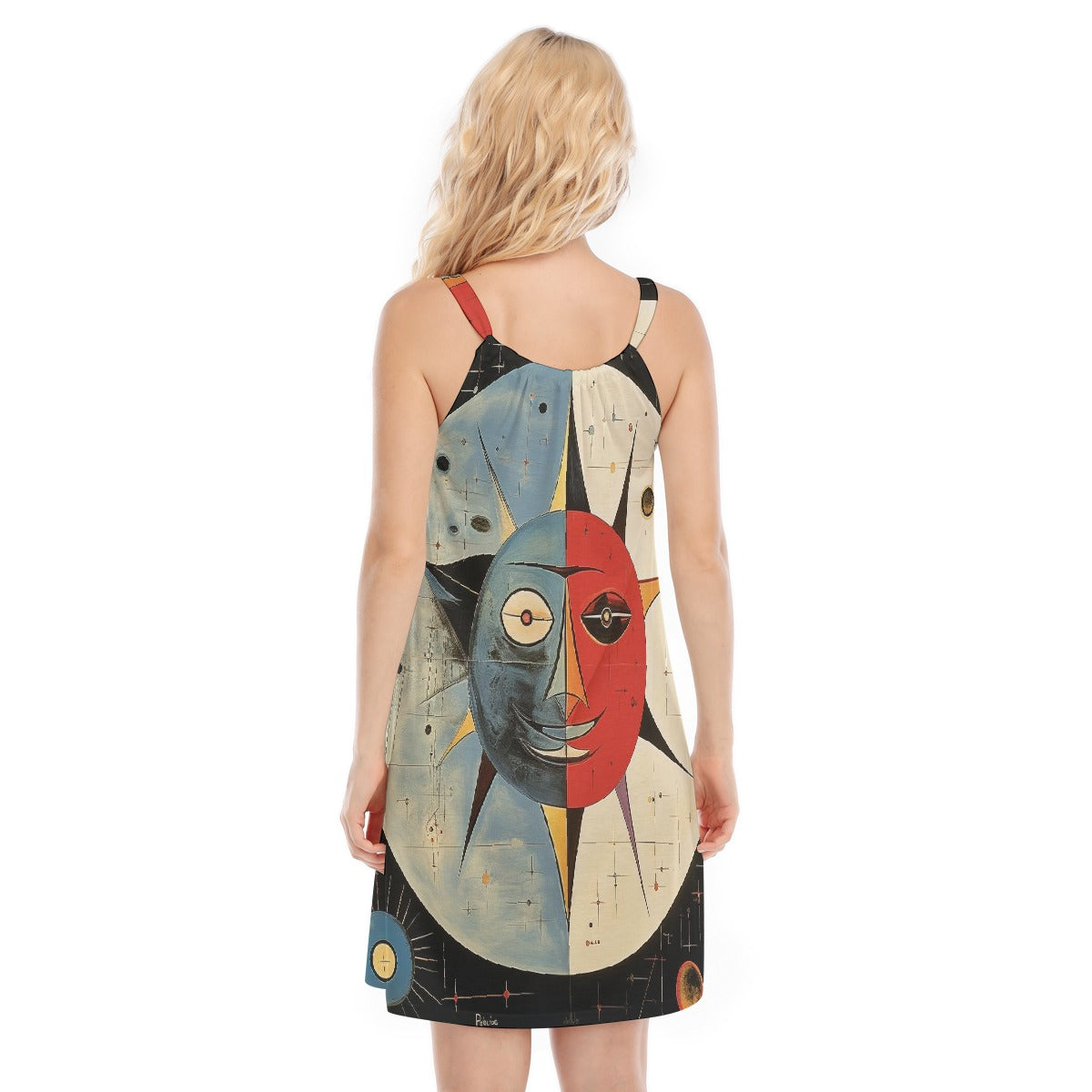 All-Over Print Women's O-neck Cami Dress