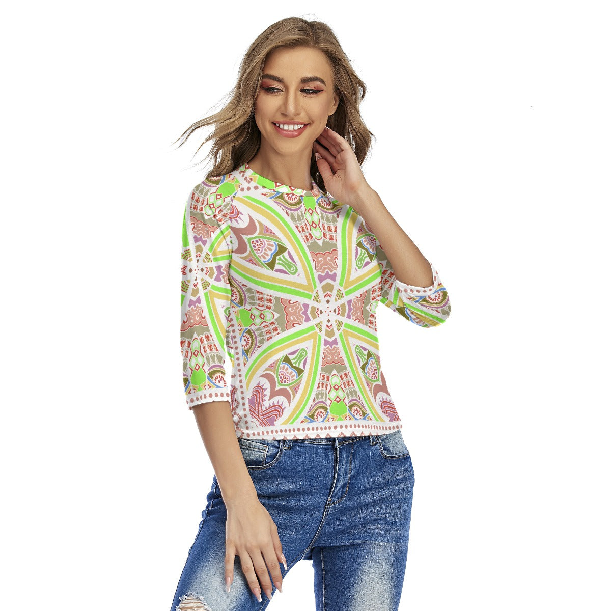 All-Over Print Women's Raglan Sleeves T-shirts