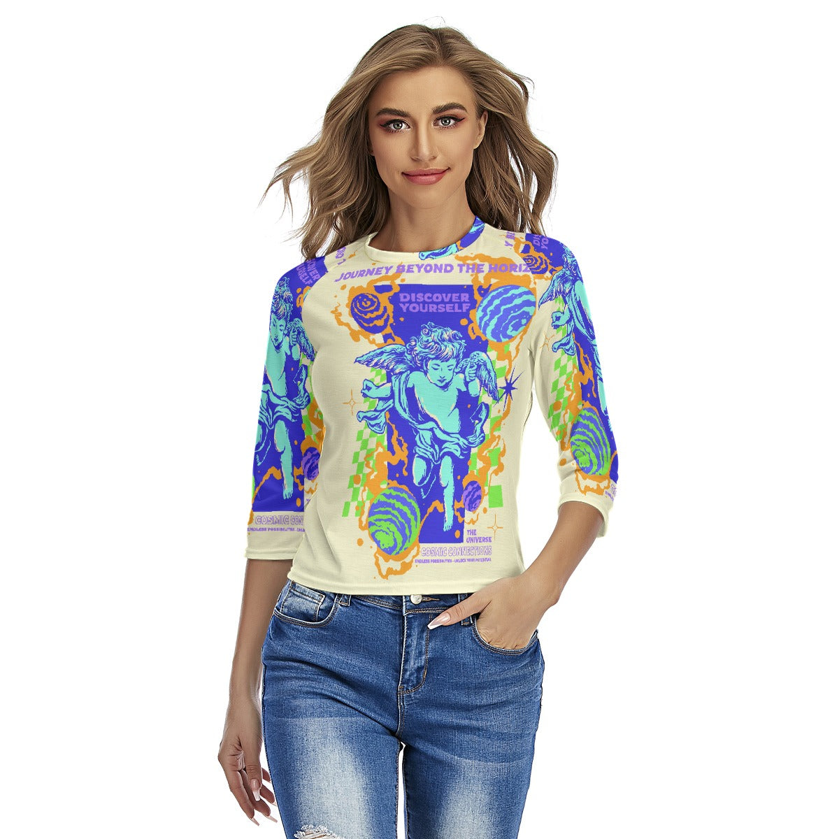 All-Over Print Women's Raglan Sleeves T-shirts