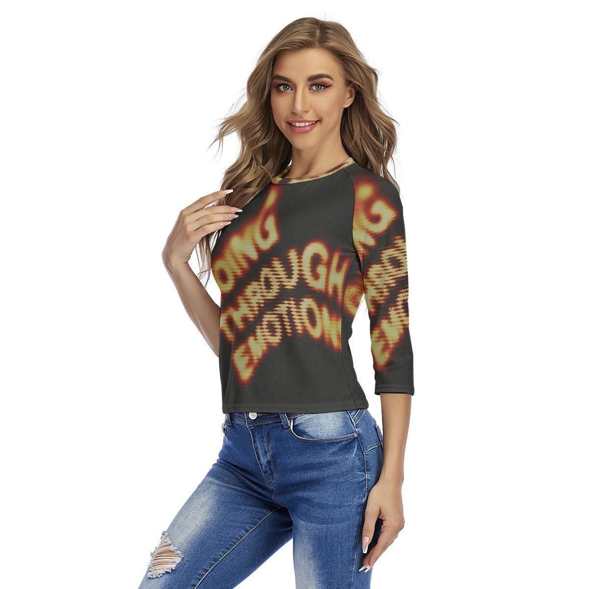 All-Over Print Women's Raglan Sleeves T-shirts