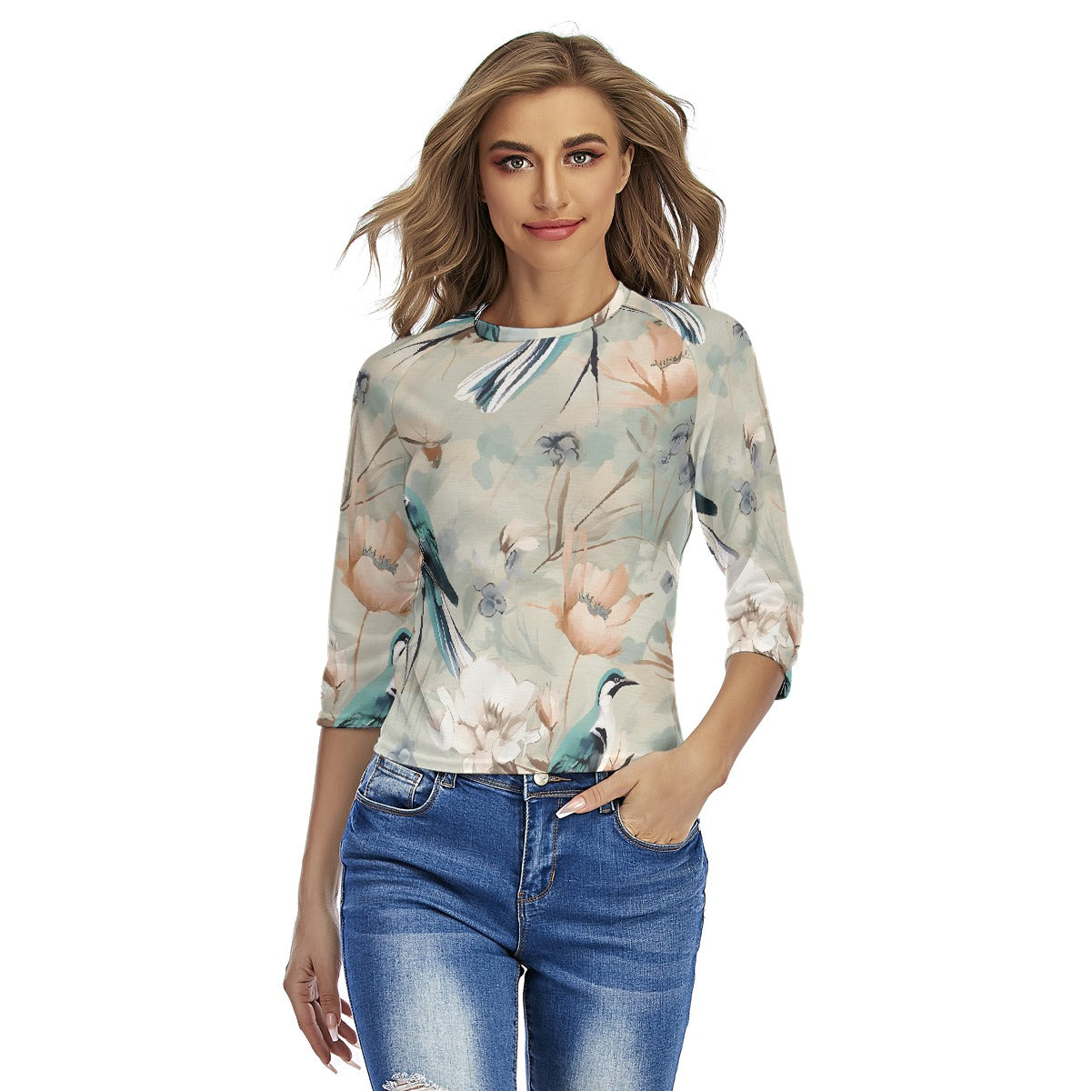 All-Over Print Women's Raglan Sleeves T-shirts