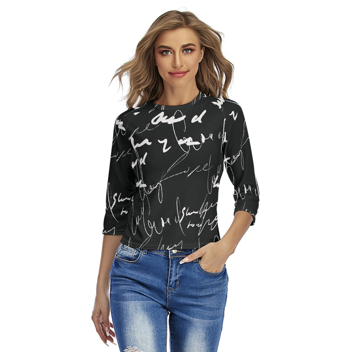 All-Over Print Women's Raglan Sleeves T-shirts