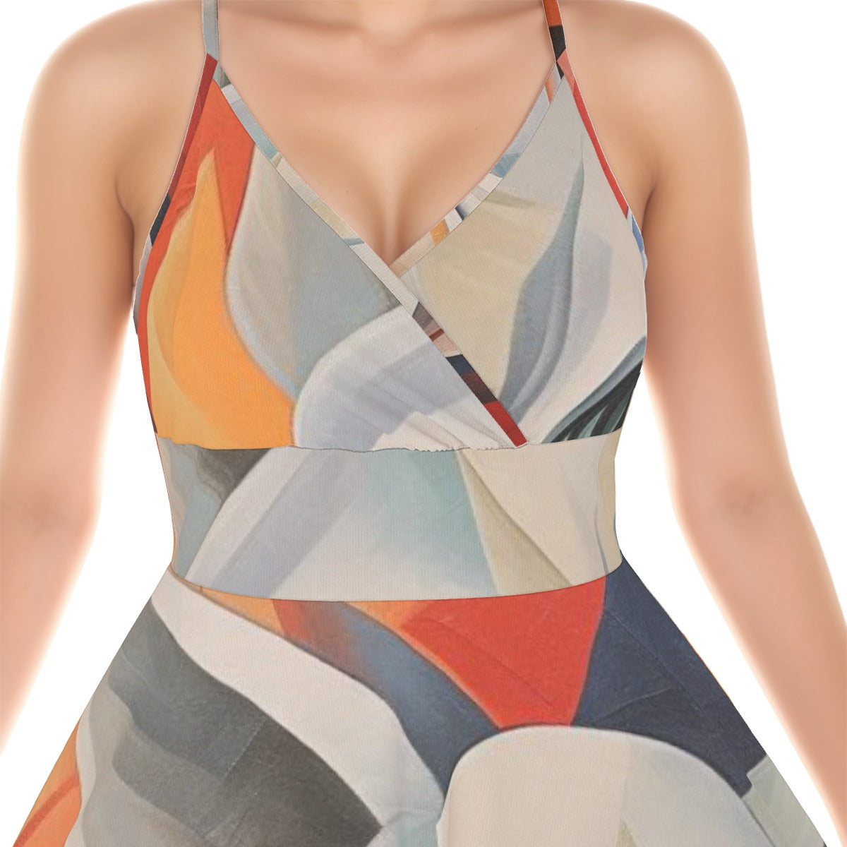 All-Over Print Women‘s Cross Cami Dress