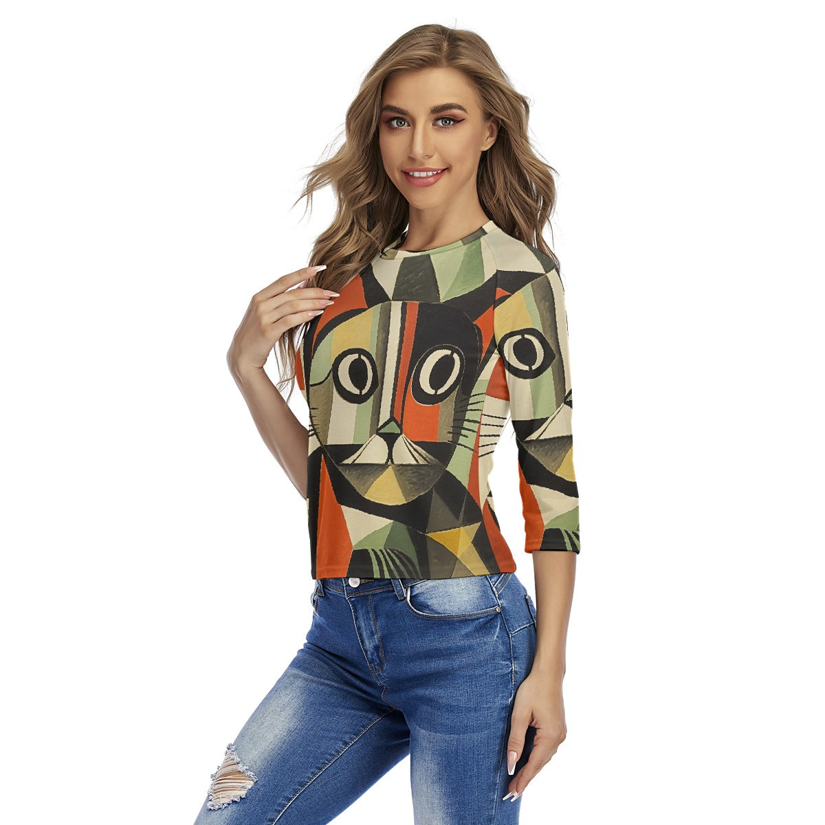 All-Over Print Women's Raglan Sleeves T-shirts