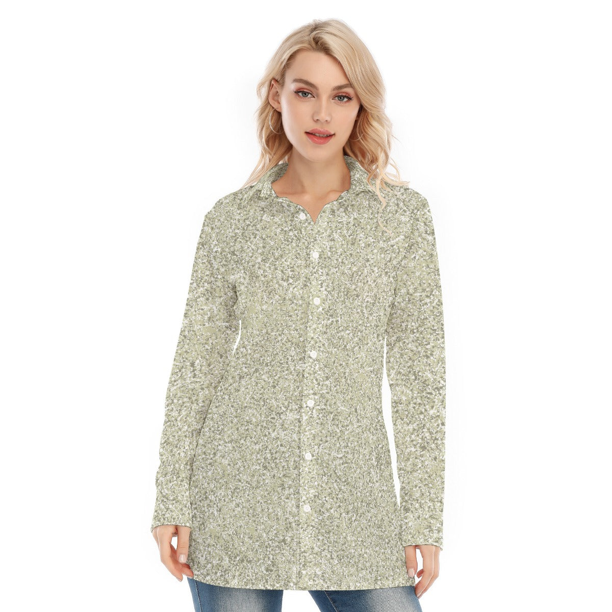 All-Over Print Women's Long Shirt