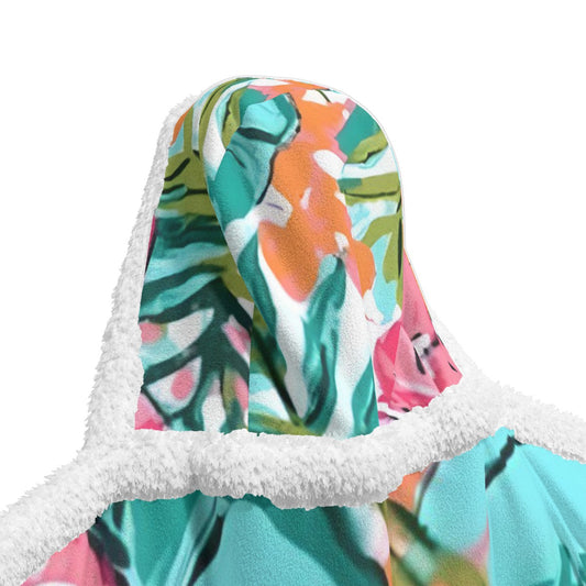 All-Over Print Unisex Wearable Hooded Blanket