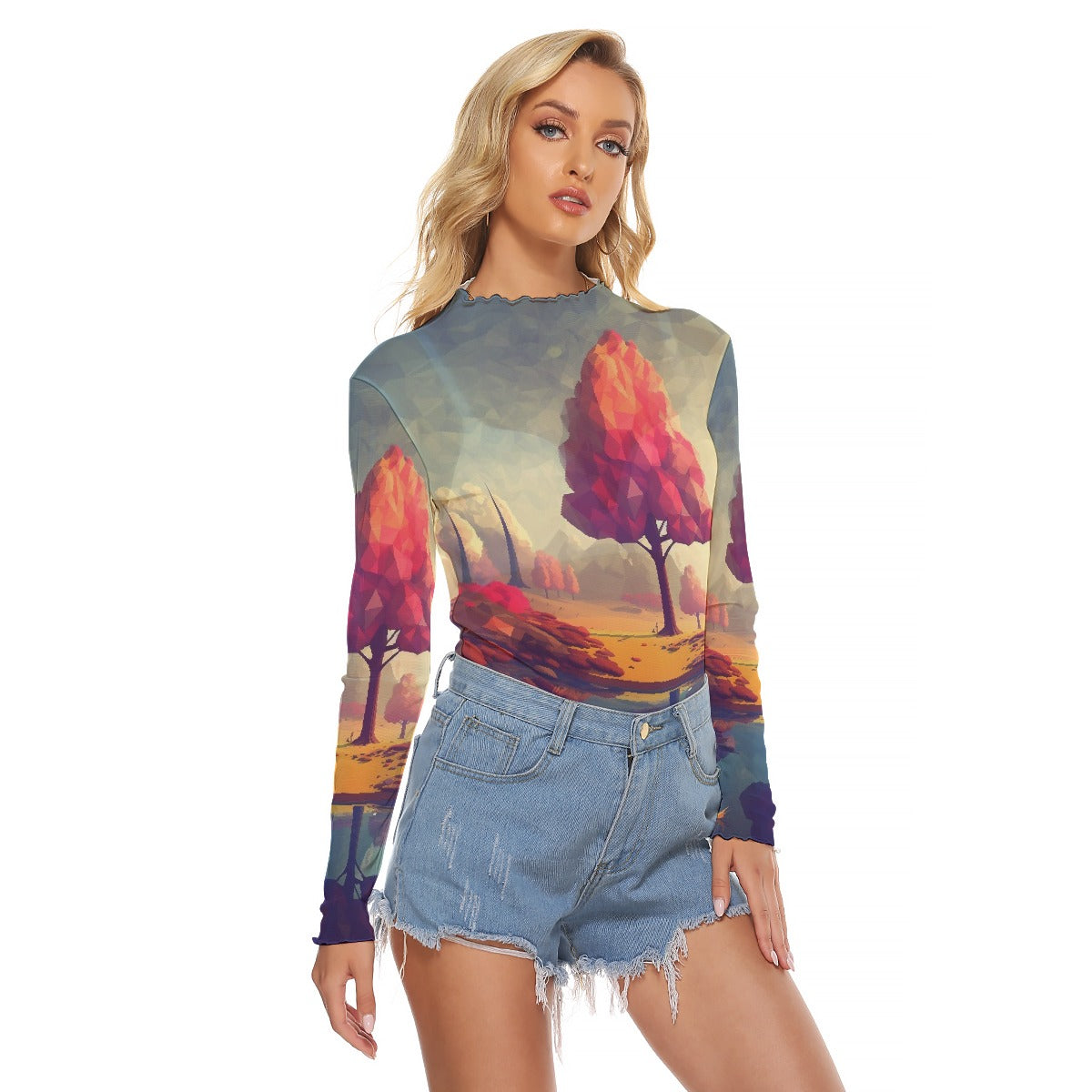 All-Over Print Women's Mesh T-shirt