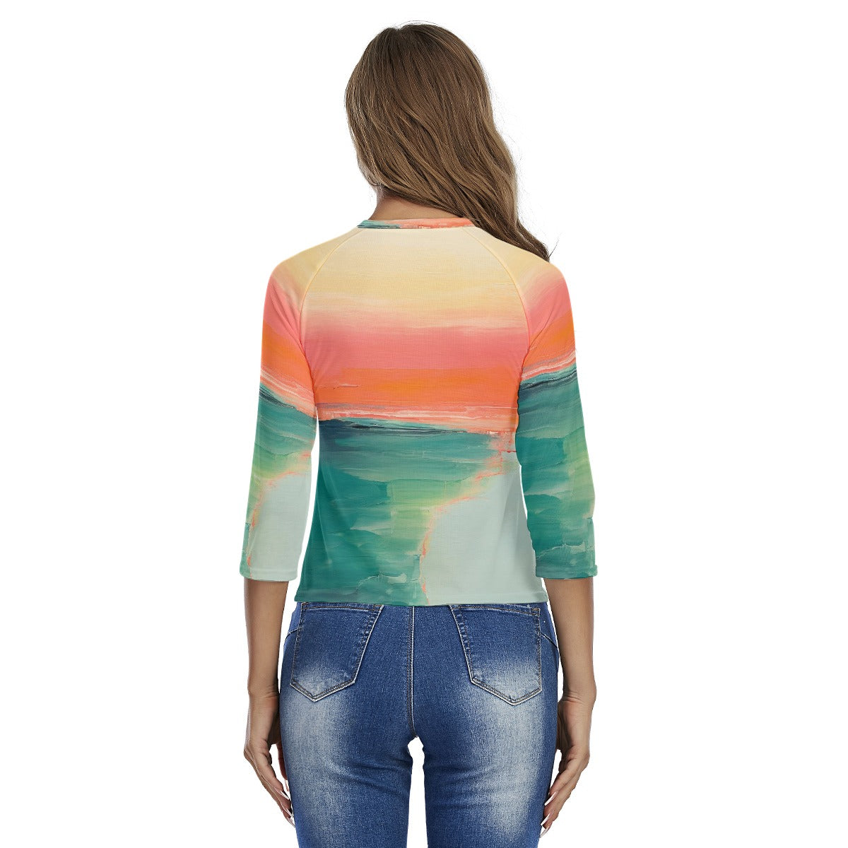 All-Over Print Women's Raglan Sleeves T-shirts