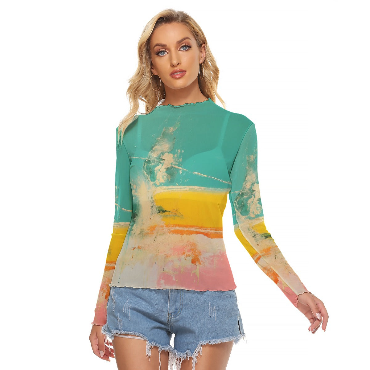 All-Over Print Women's Mesh T-shirt