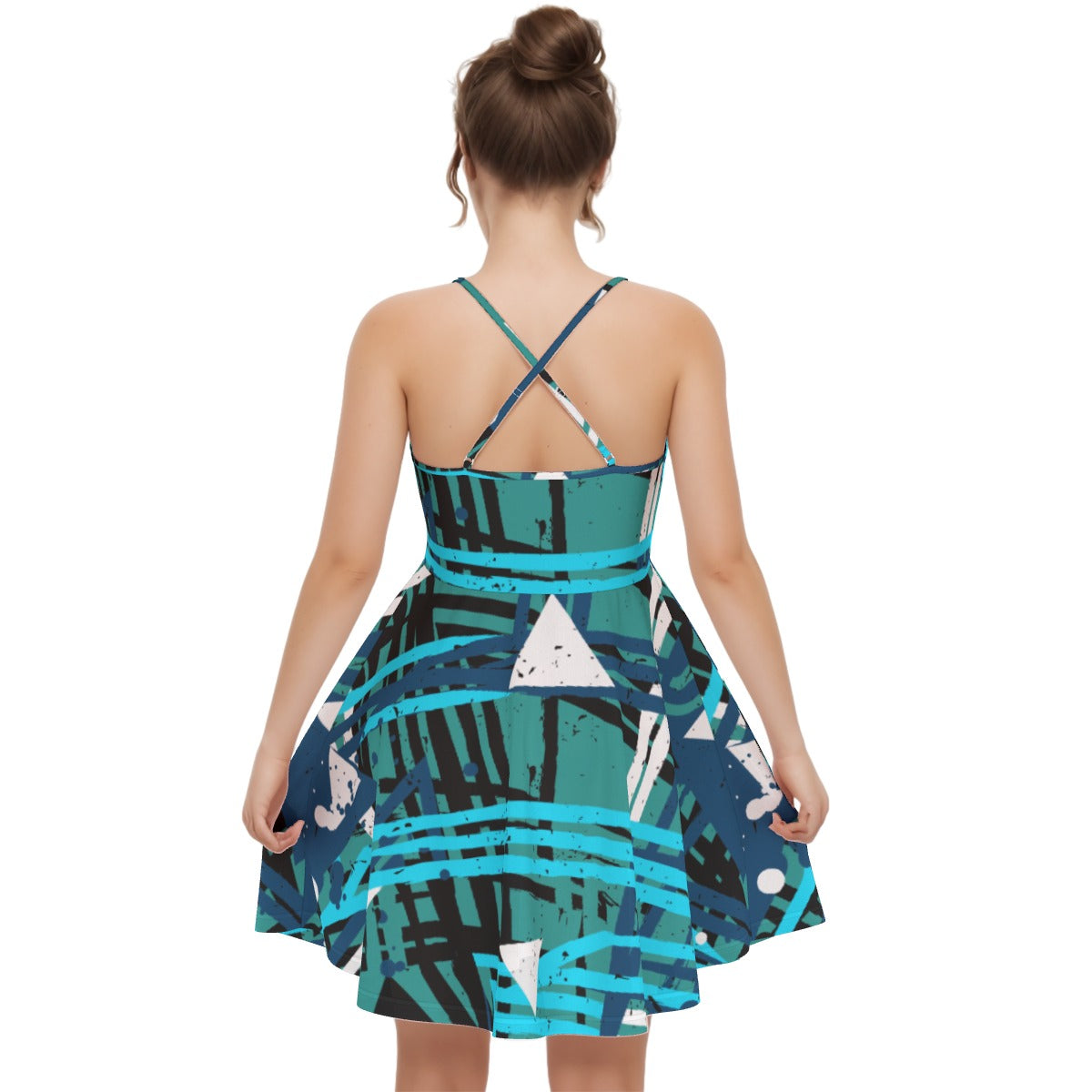 All-Over Print Women‘s Cross Cami Dress