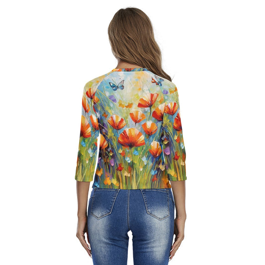 All-Over Print Women's Raglan Sleeves T-shirts