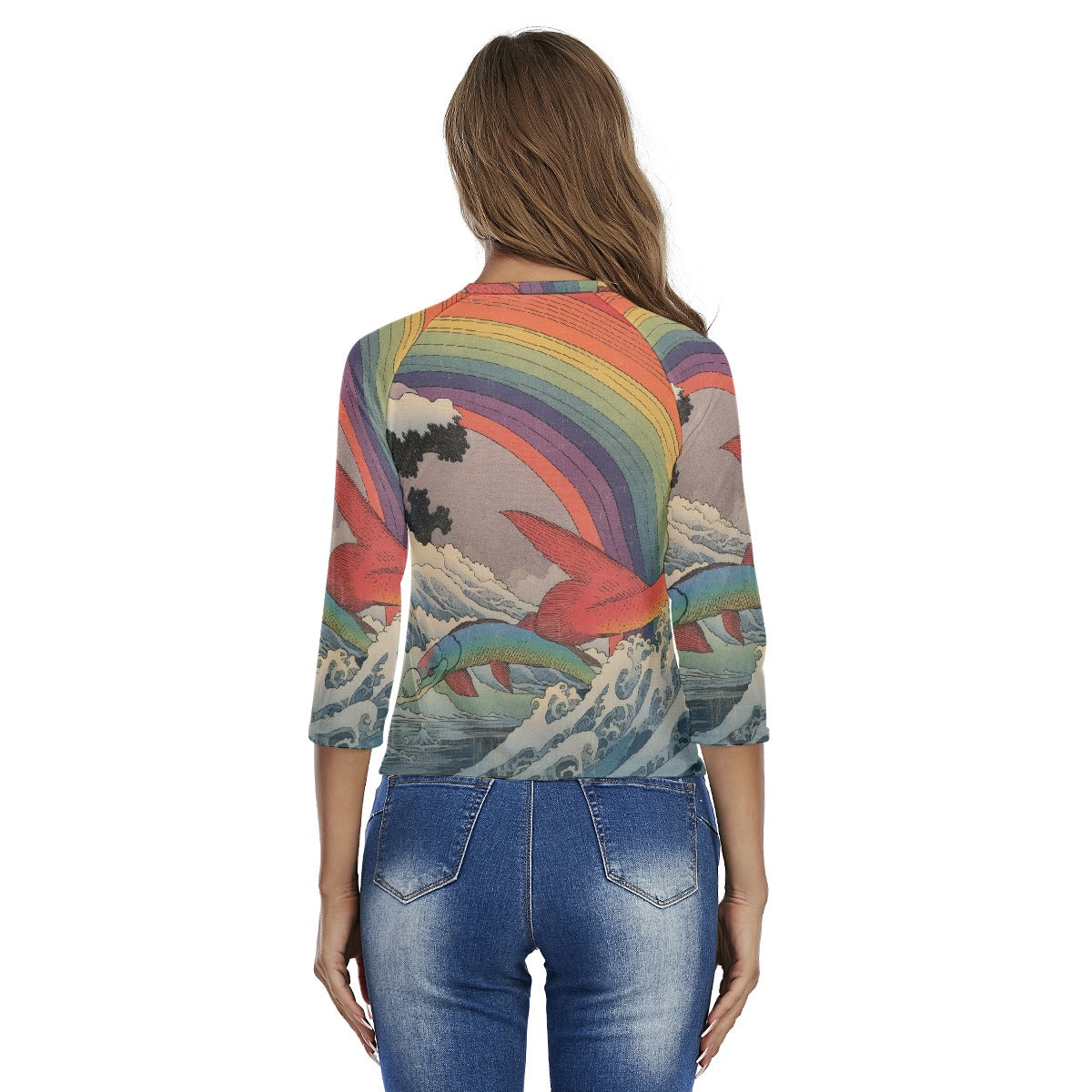 All-Over Print Women's Raglan Sleeves T-shirts