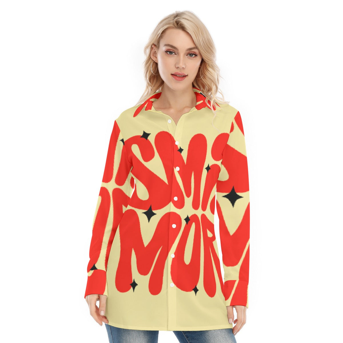 All-Over Print Women's Long Shirt