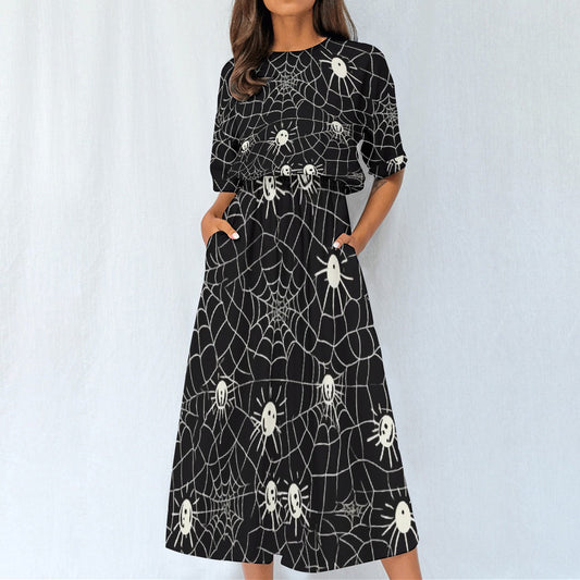 All-Over Print Women's Elastic Waist Dress