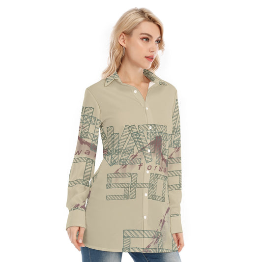 All-Over Print Women's Long Shirt