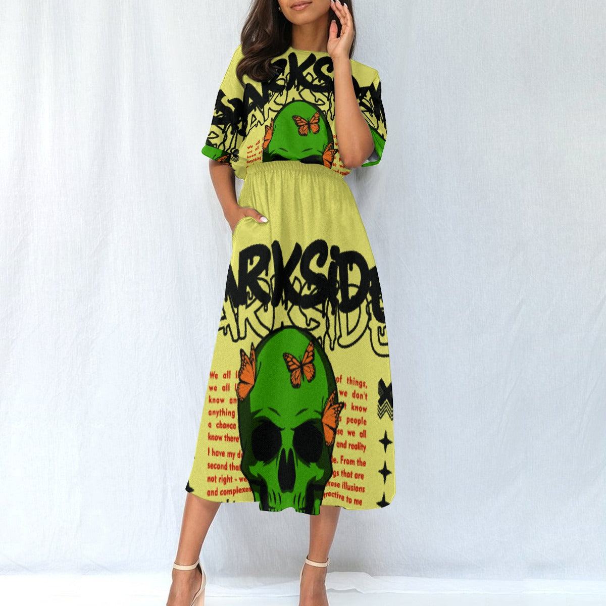 All-Over Print Women's Elastic Waist Dress