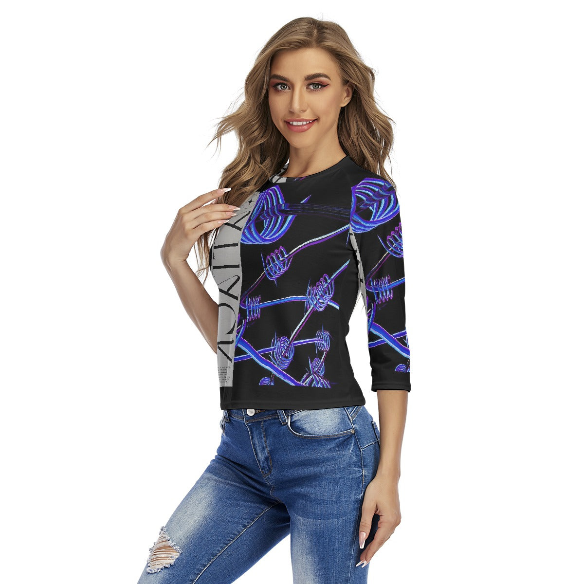 All-Over Print Women's Raglan Sleeves T-shirts