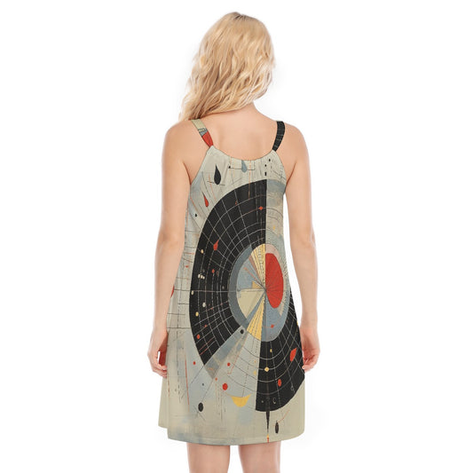 All-Over Print Women's O-neck Cami Dress