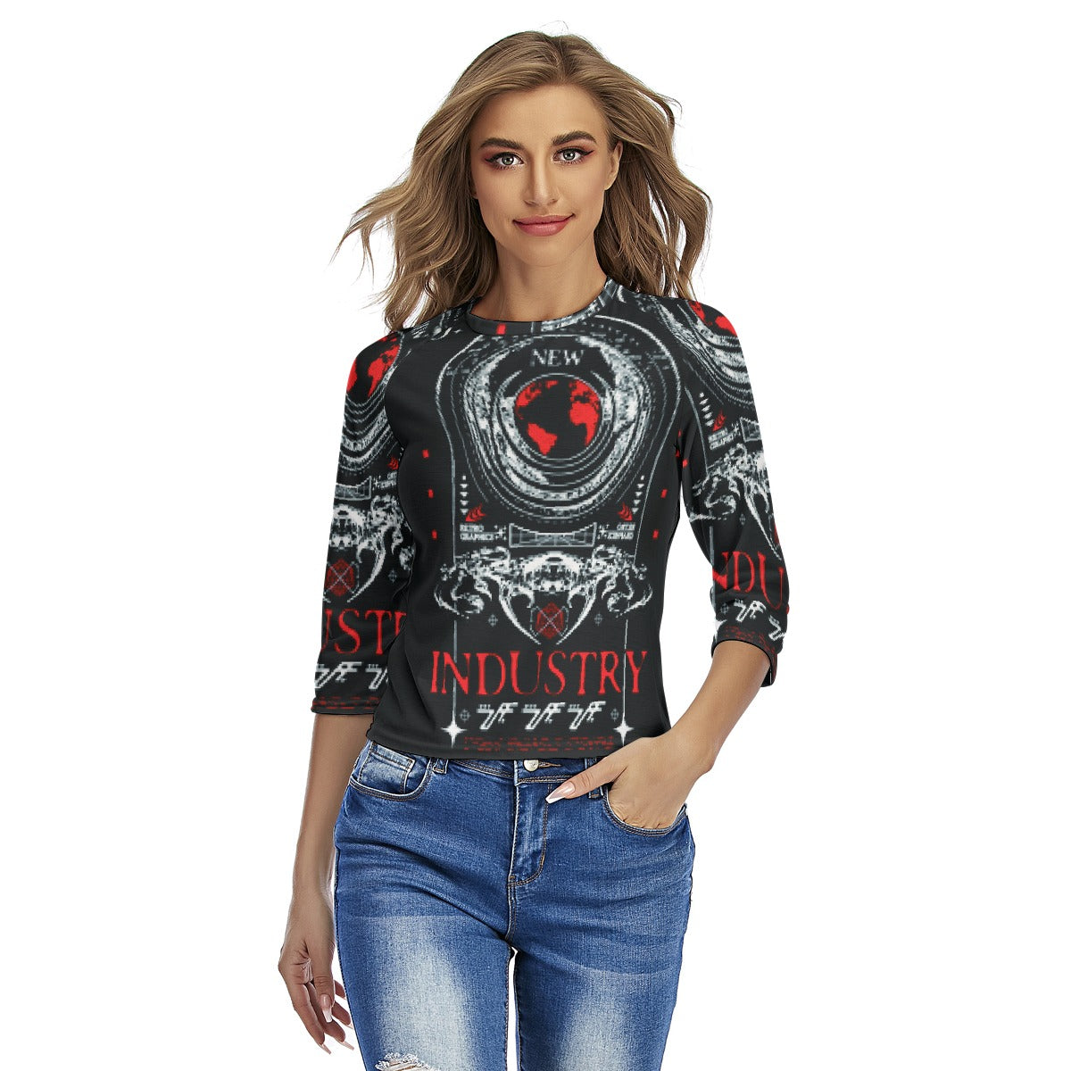 All-Over Print Women's Raglan Sleeves T-shirts