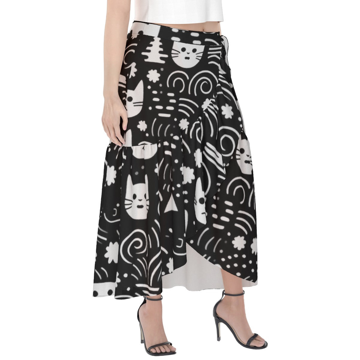 All-Over Print Women's Wrap Skirt