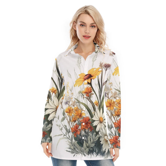 All-Over Print Women's Long Shirt