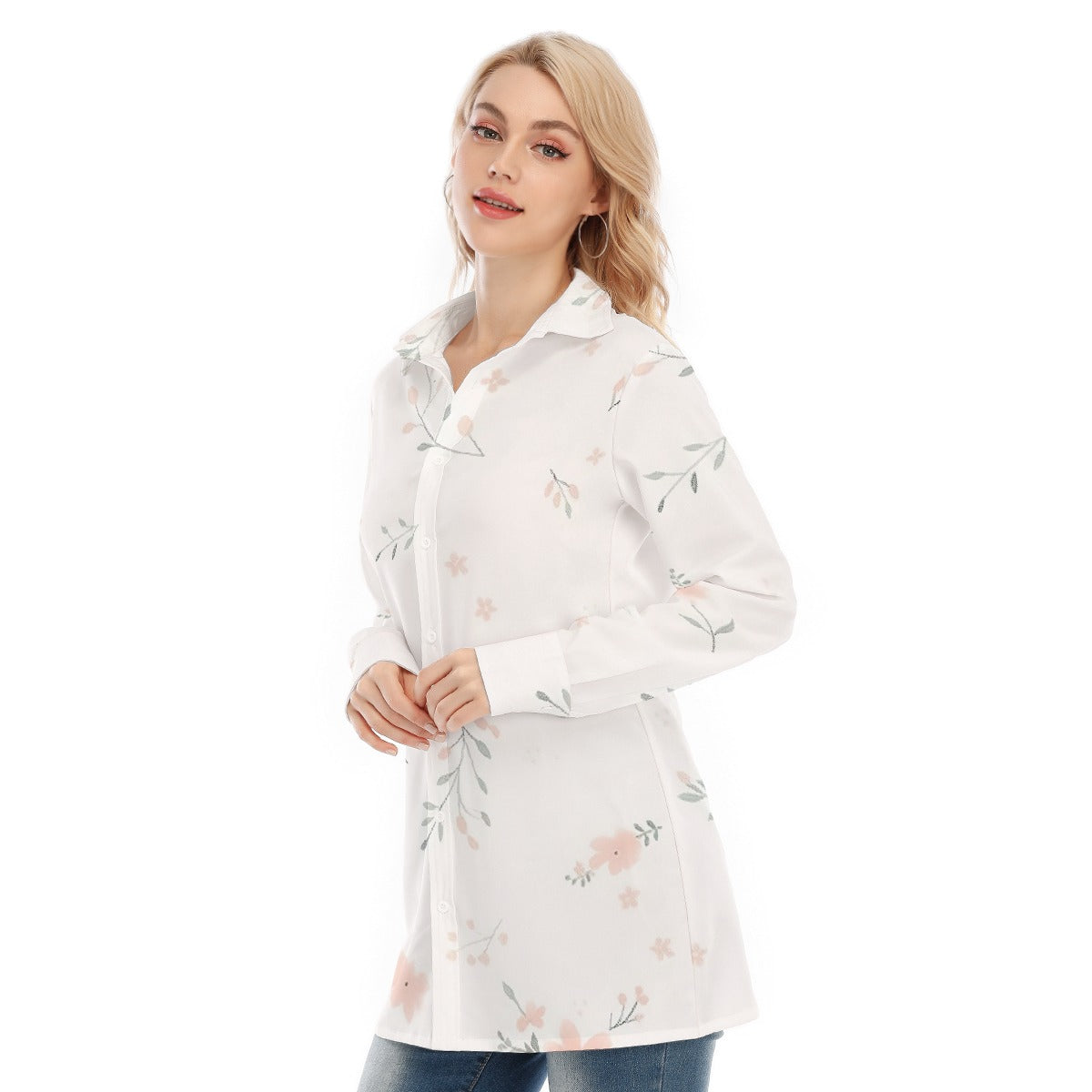 All-Over Print Women's Long Shirt