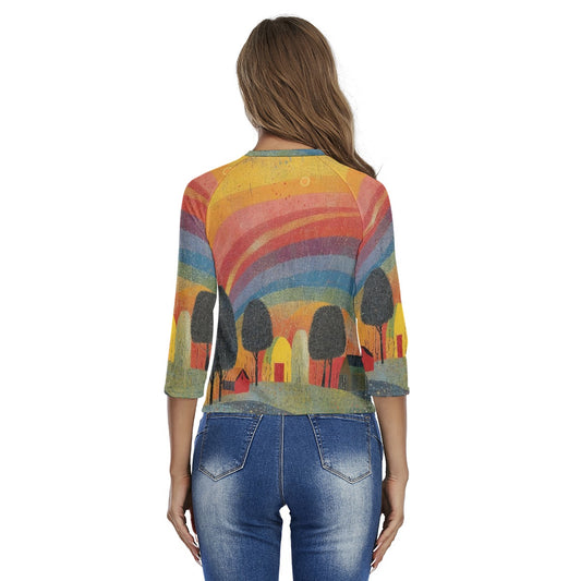 All-Over Print Women's Raglan Sleeves T-shirts