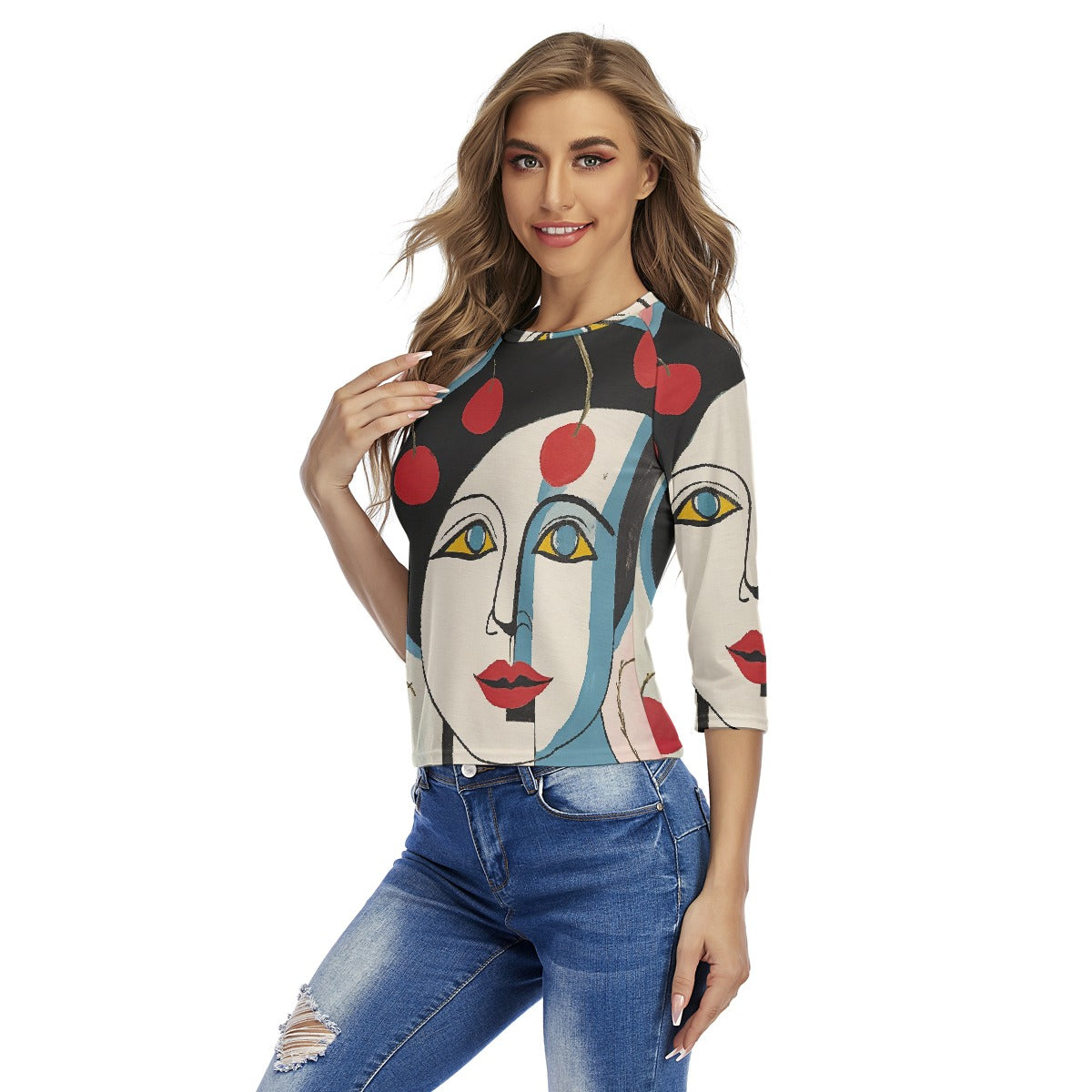 All-Over Print Women's Raglan Sleeves T-shirts