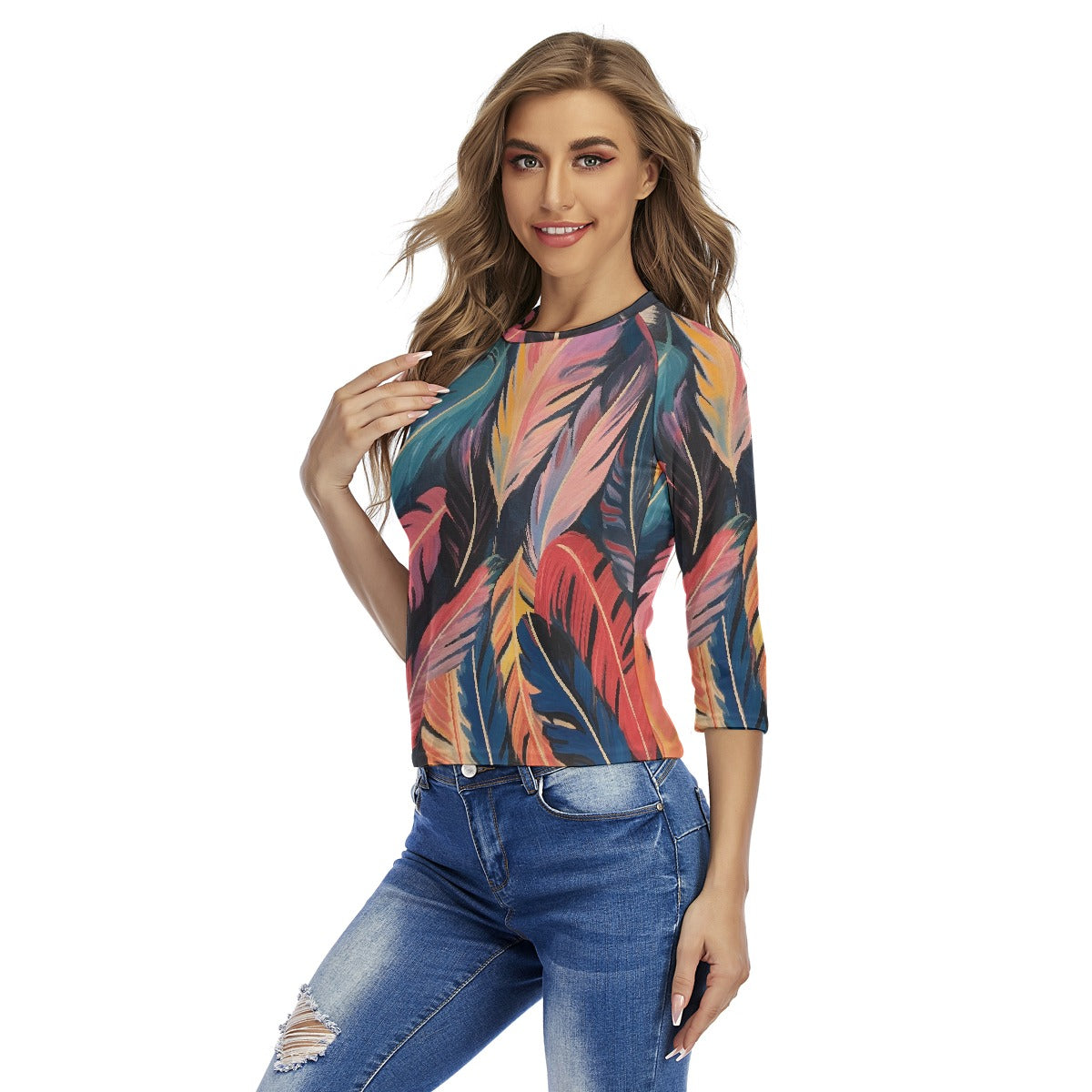 All-Over Print Women's Raglan Sleeves T-shirts