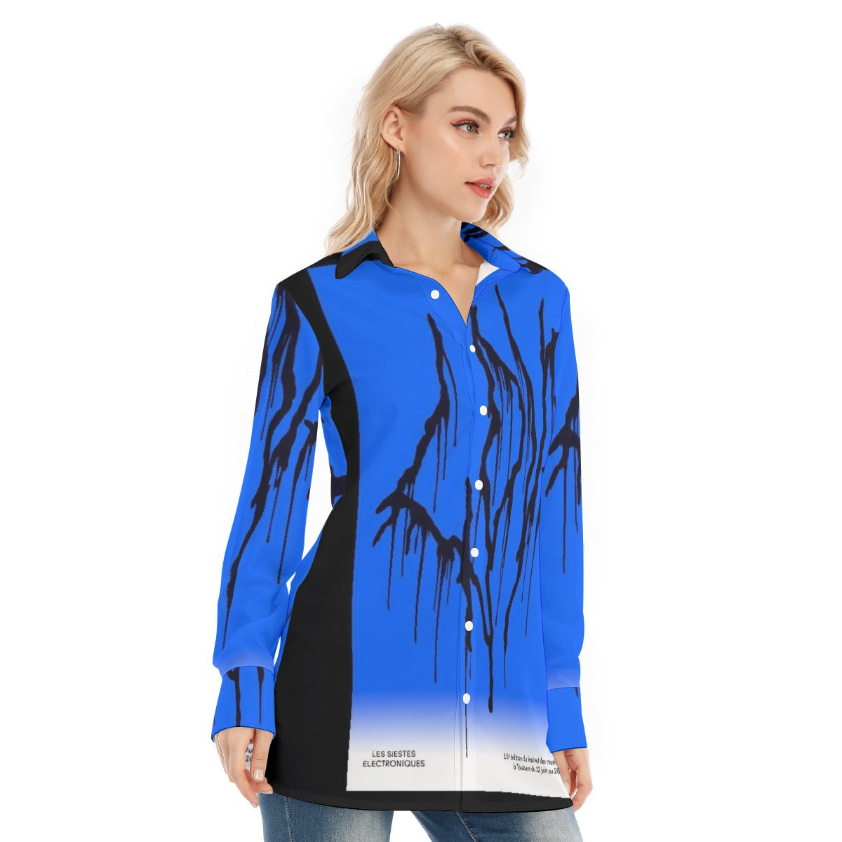 All-Over Print Women's Long Shirt