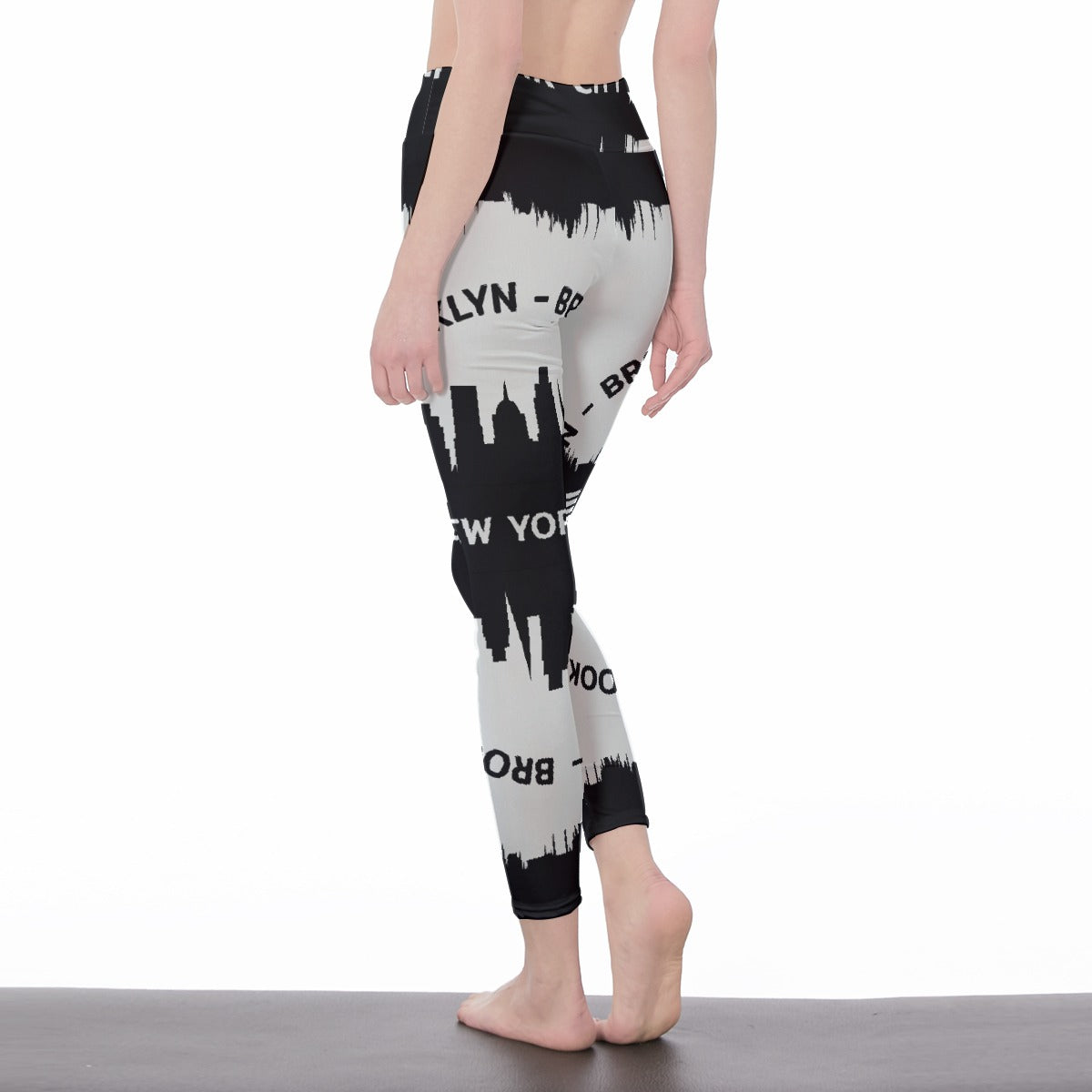 All-Over Print Women's High Waist Leggings | Side Stitch Closure