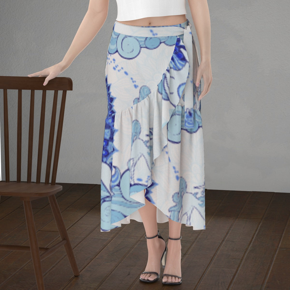 All-Over Print Women's Wrap Skirt