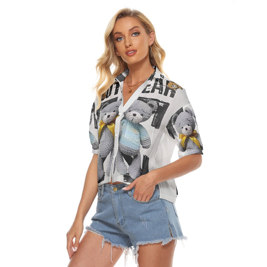 All-Over Print Women's V-neck Shirts