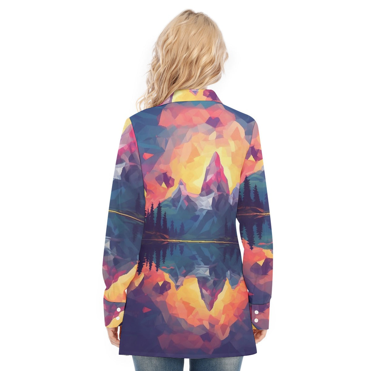 All-Over Print Women's Long Shirt