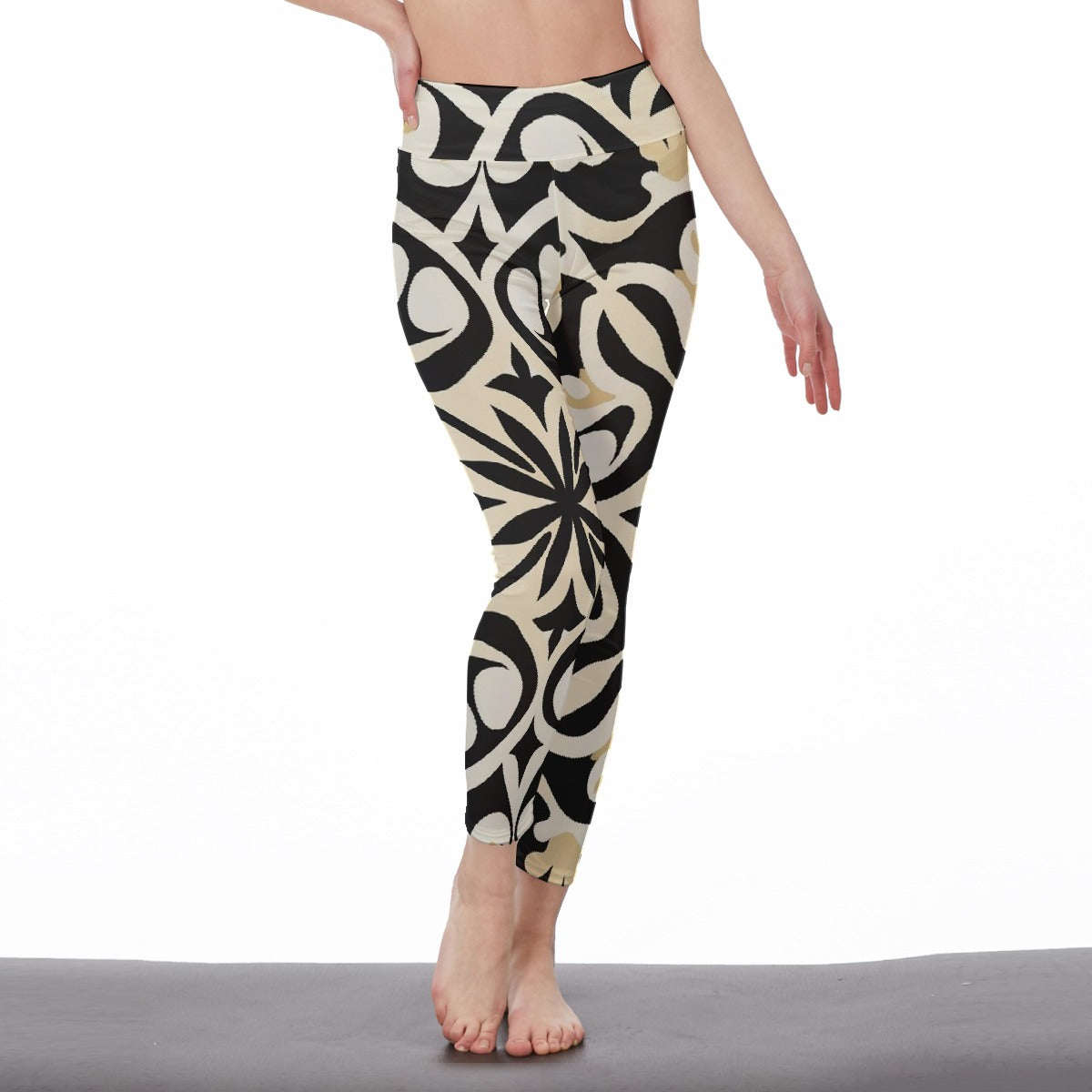 All-Over Print Women's High Waist Leggings | Side Stitch Closure