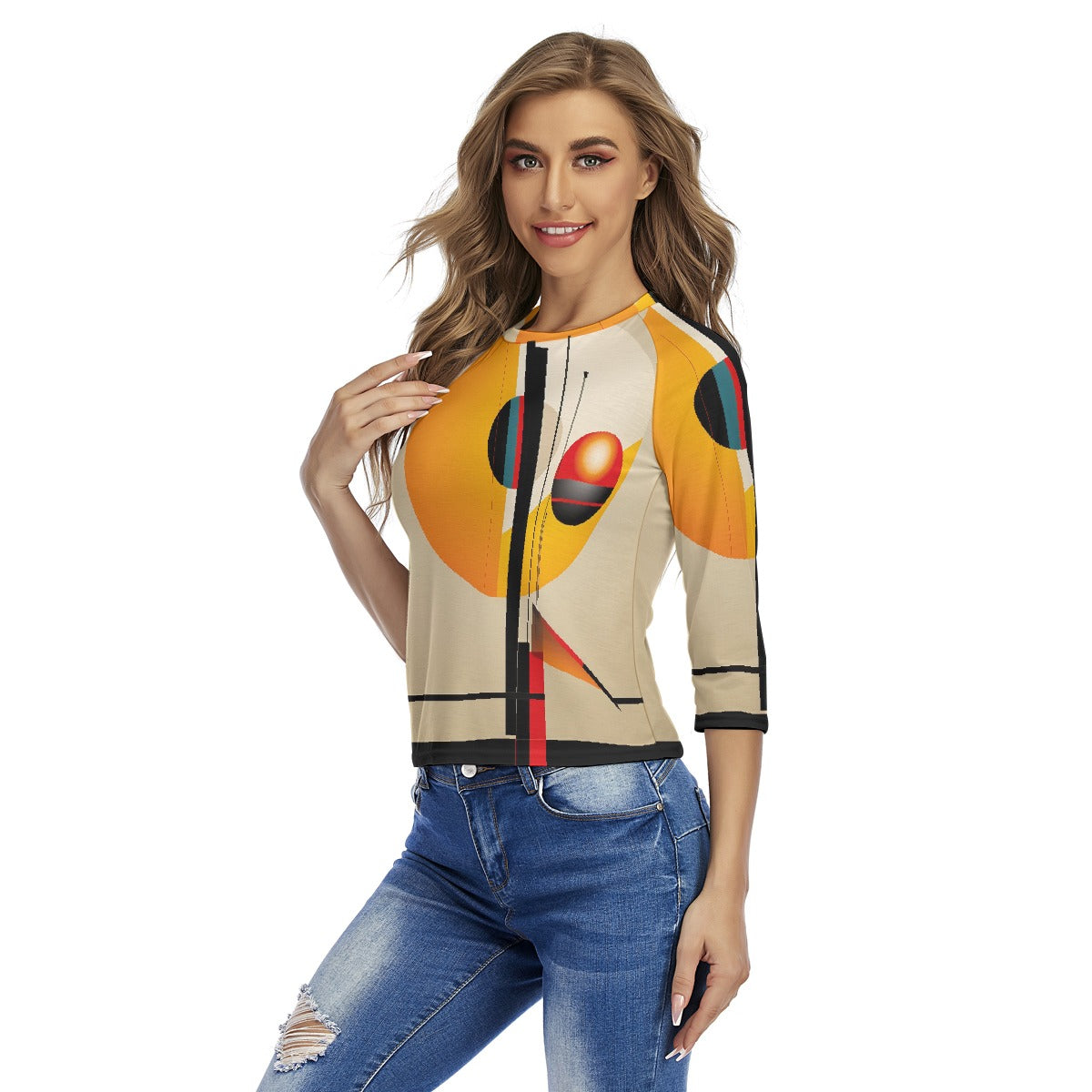 All-Over Print Women's Raglan Sleeves T-shirts