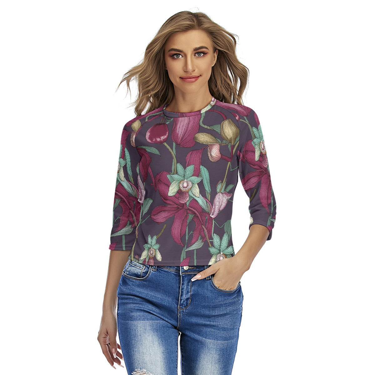 All-Over Print Women's Raglan Sleeves T-shirts