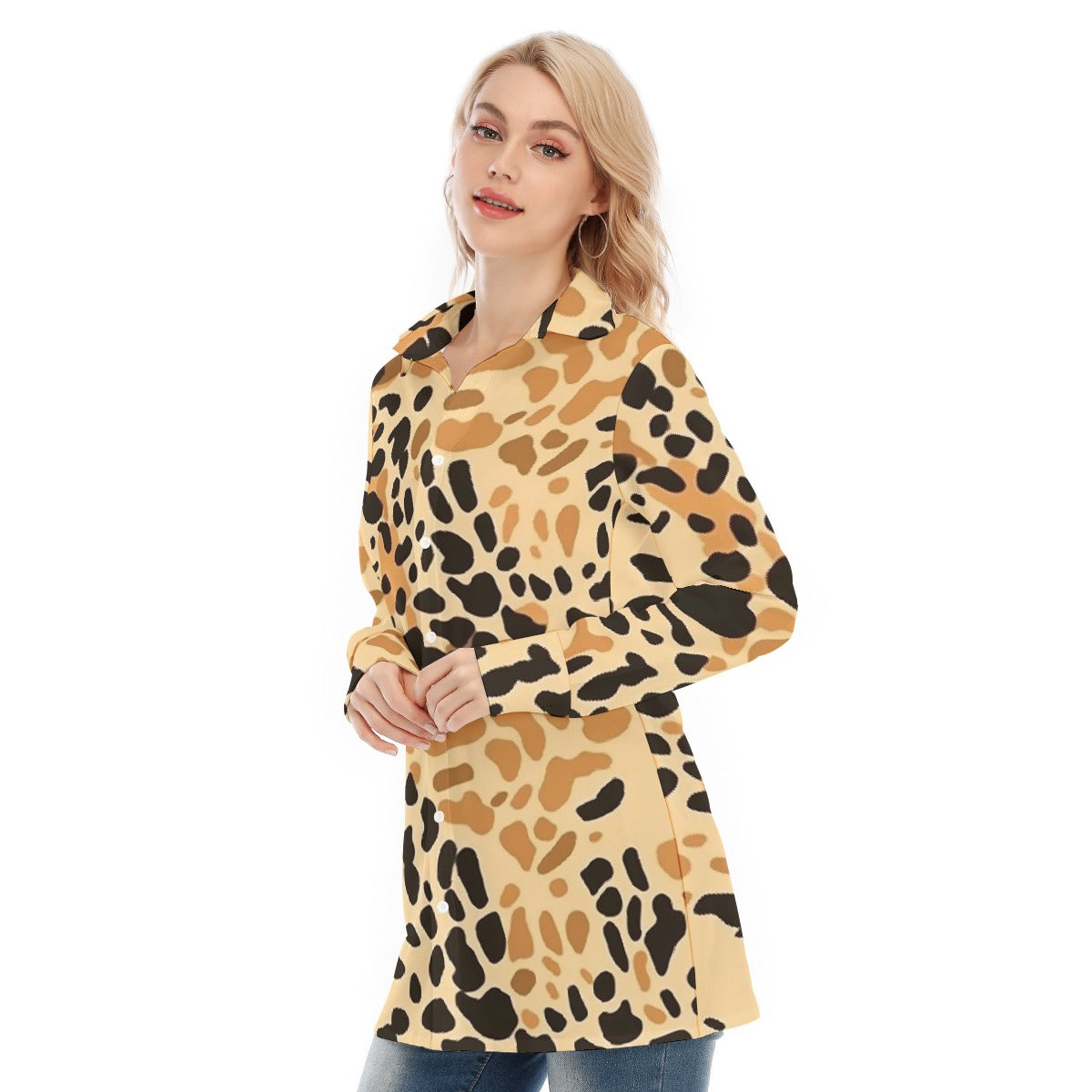 All-Over Print Women's Long Shirt