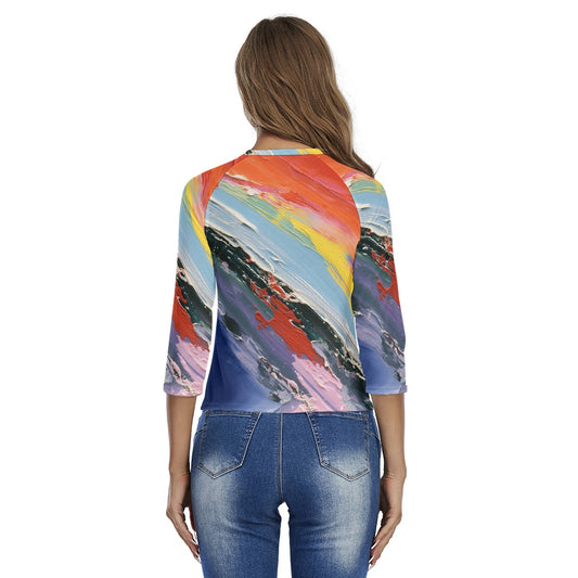 All-Over Print Women's Raglan Sleeves T-shirts