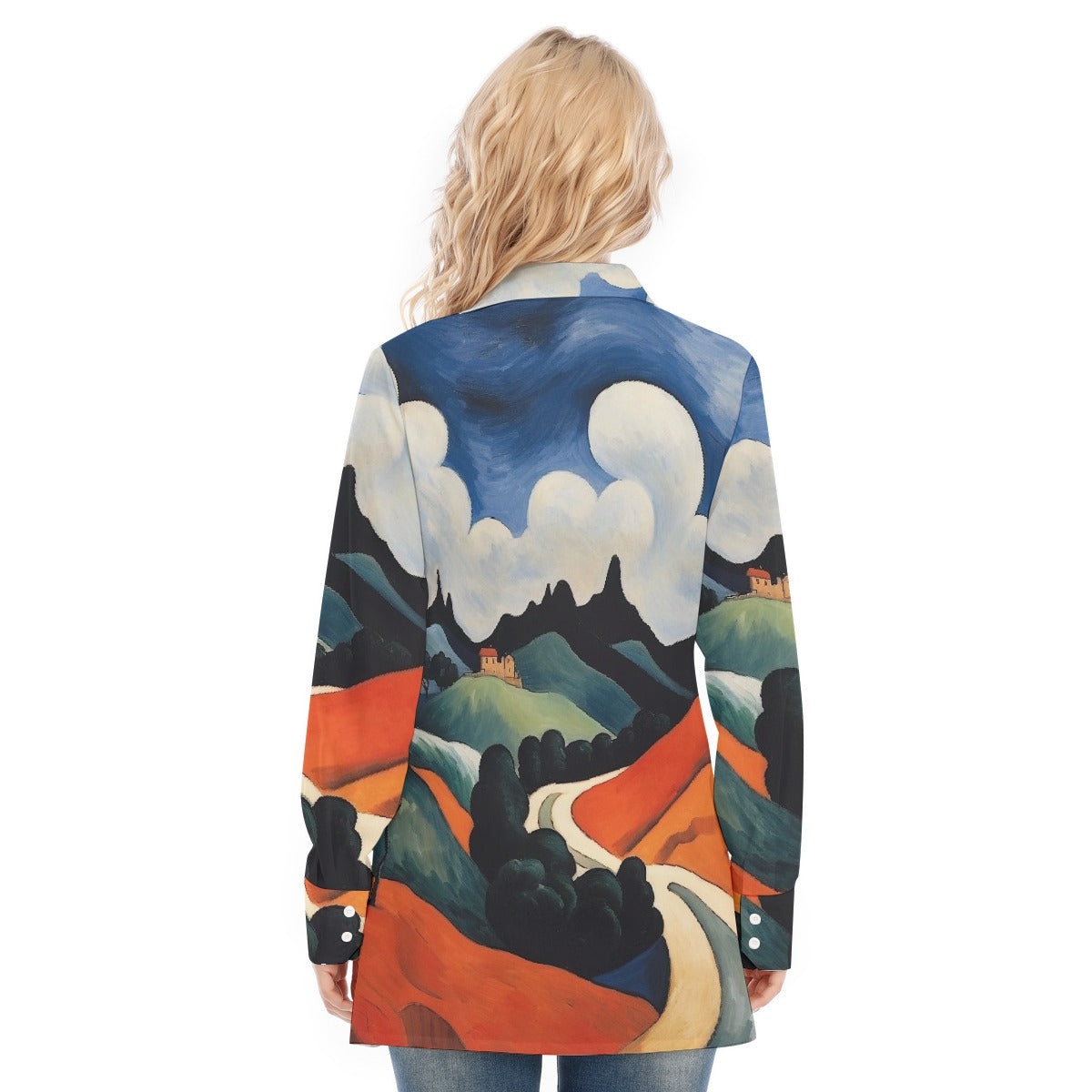 All-Over Print Women's Long Shirt