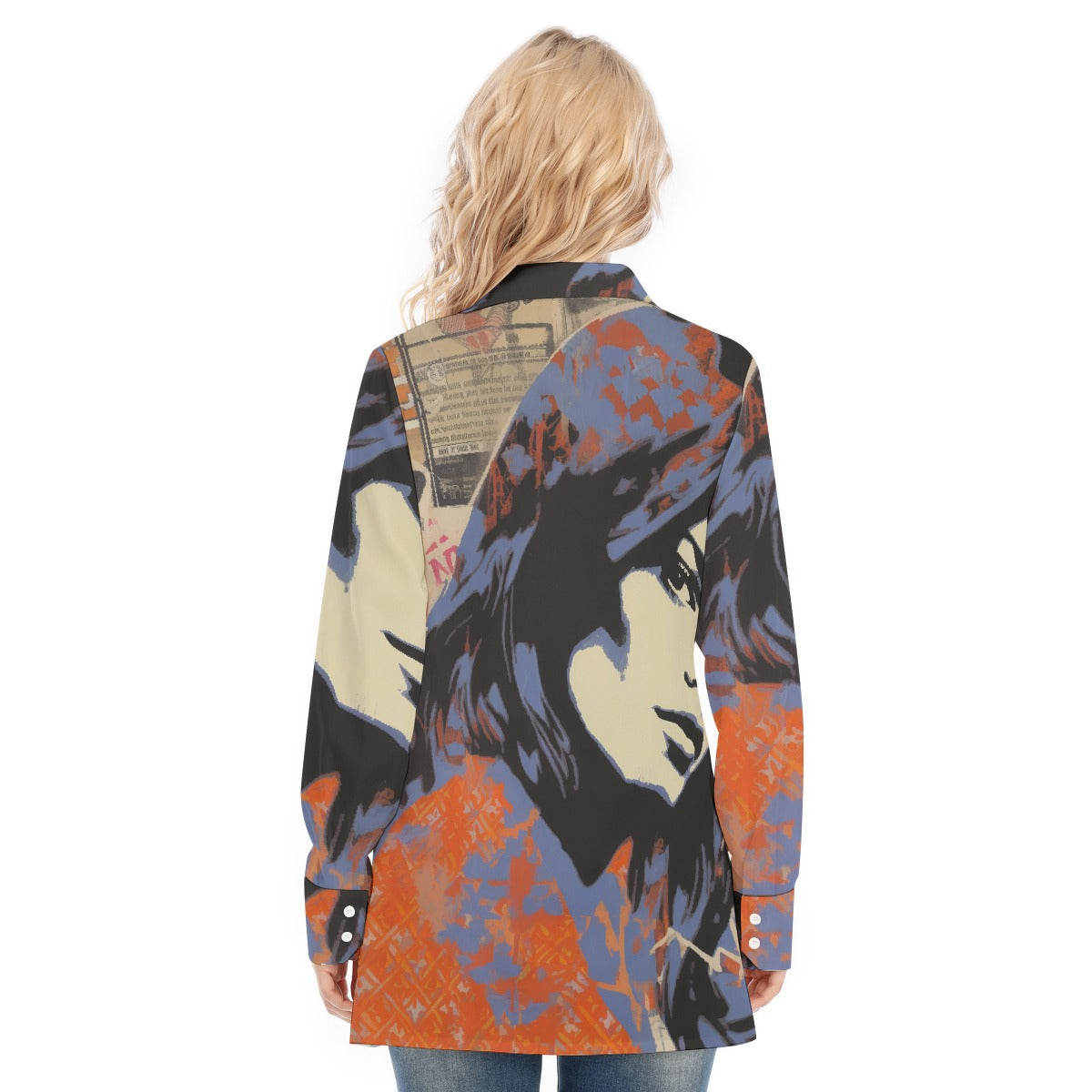 All-Over Print Women's Long Shirt