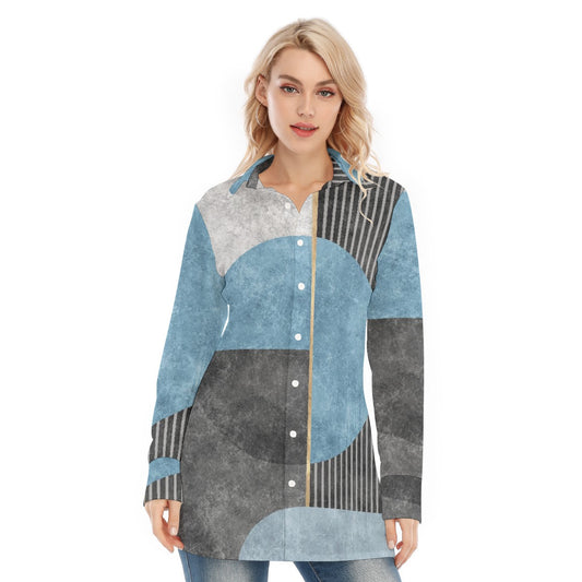 All-Over Print Women's Long Shirt