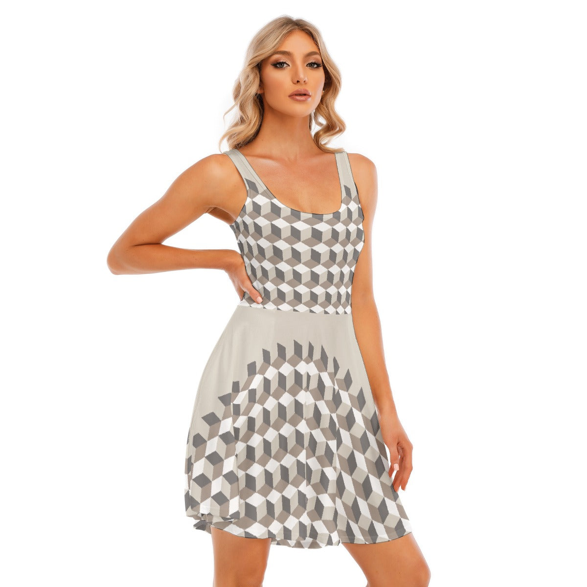 All-Over Print Women's Tank Vest Dress