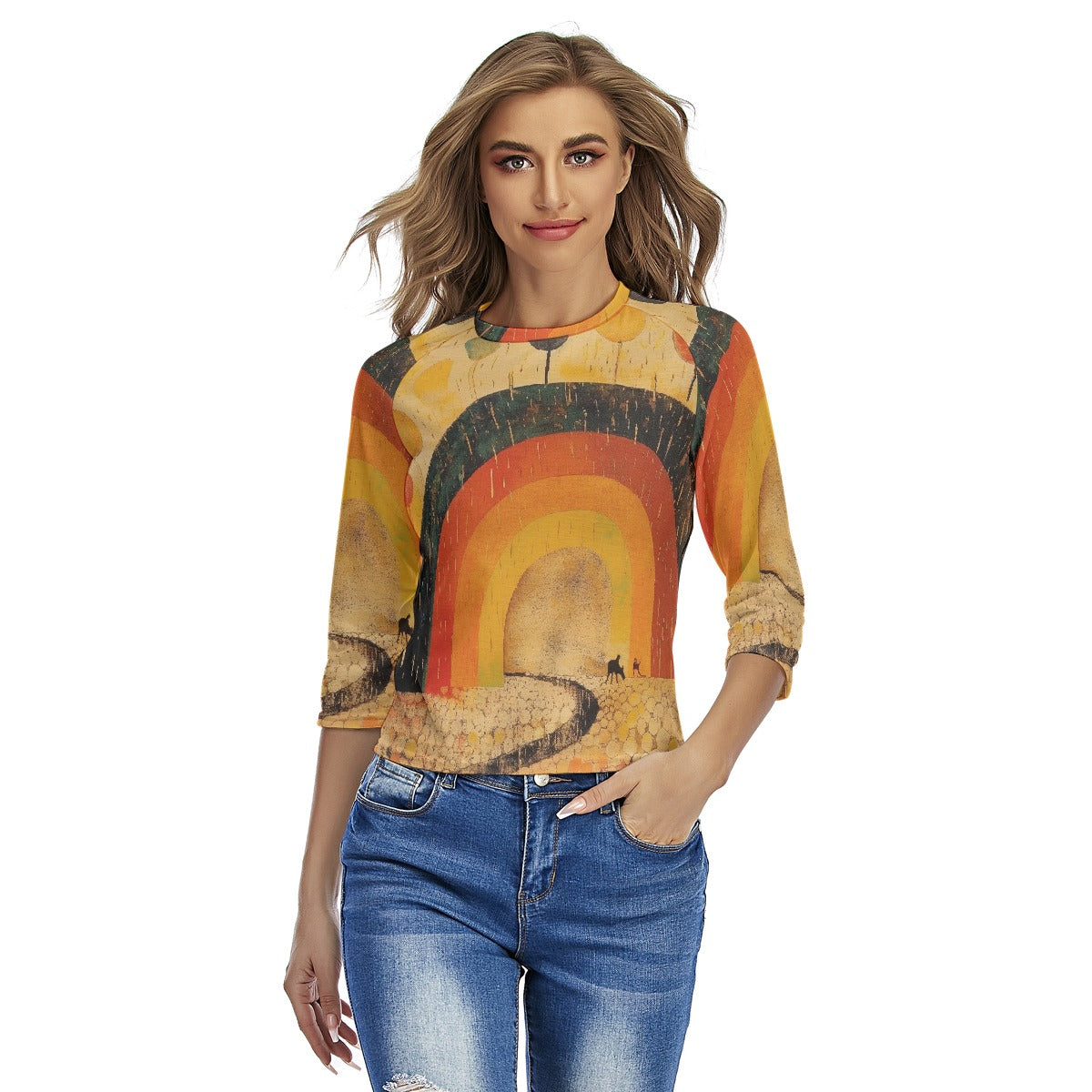 All-Over Print Women's Raglan Sleeves T-shirts