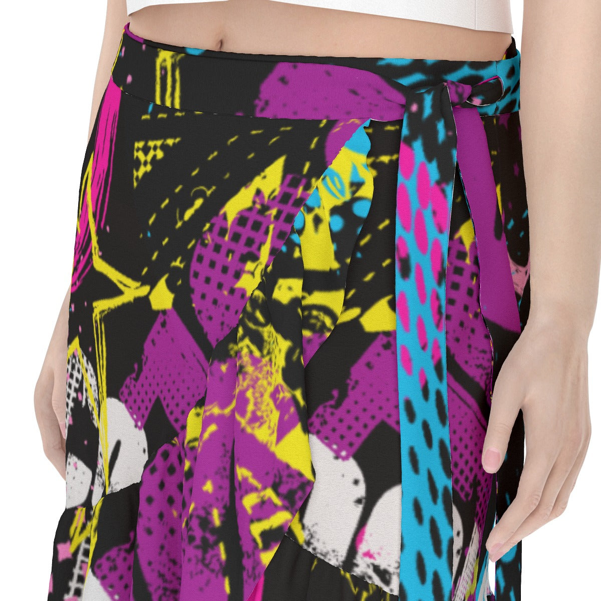 All-Over Print Women's Wrap Skirt