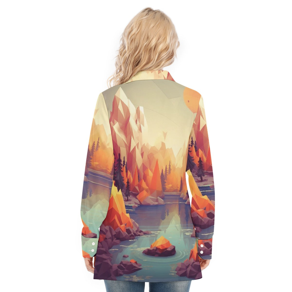 All-Over Print Women's Long Shirt