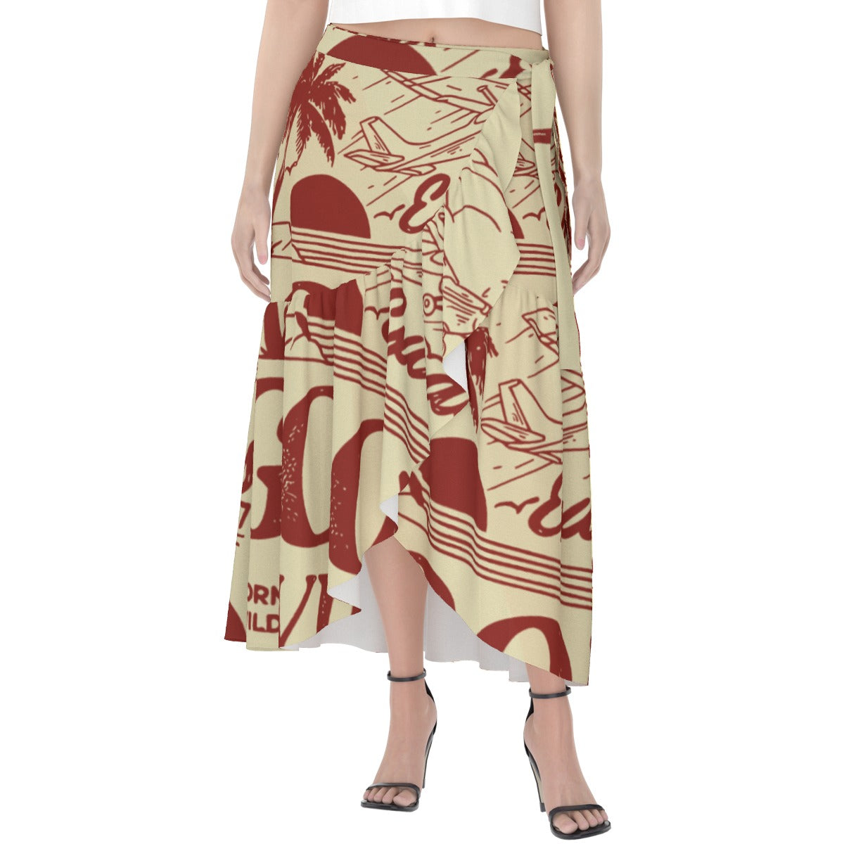 All-Over Print Women's Wrap Skirt