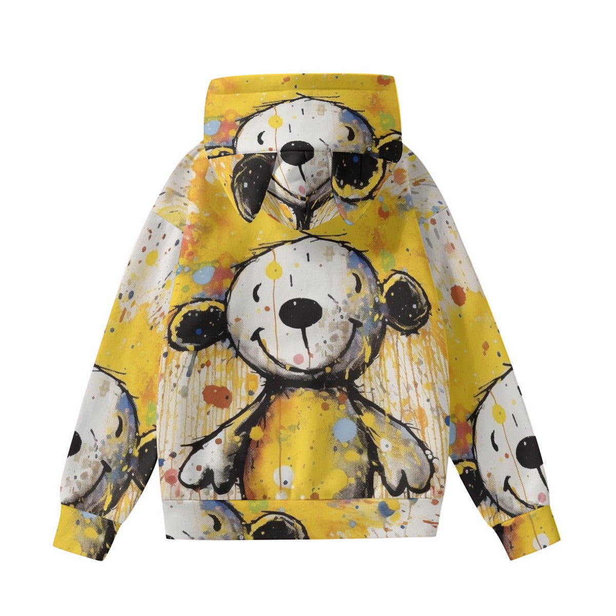 All-Over Print Women’s Hoodie With Decorative Ears