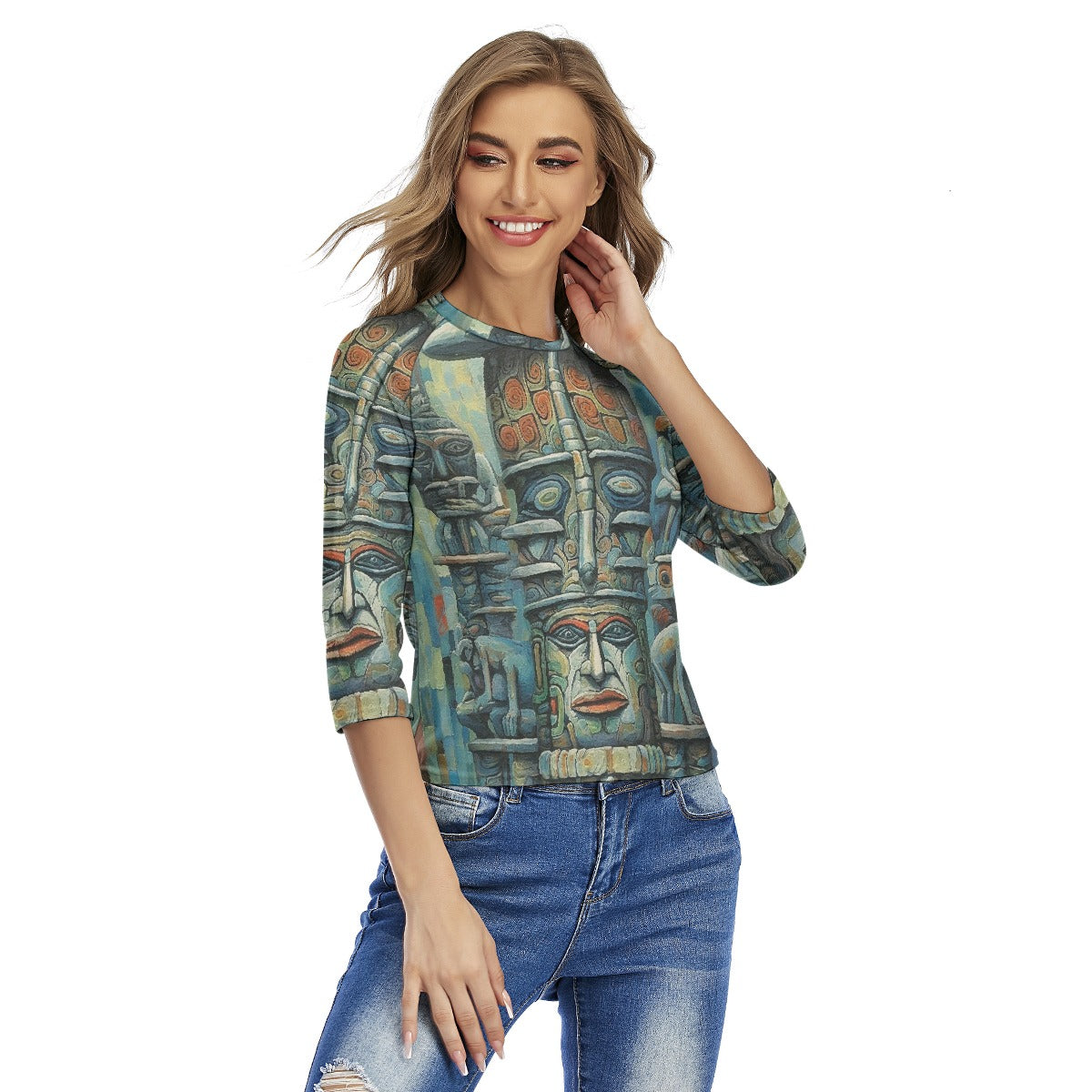 All-Over Print Women's Raglan Sleeves T-shirts